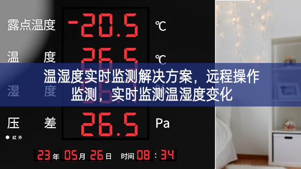 溫濕度實(shí)時(shí)監(jiān)測(cè)解決方案，遠(yuǎn)程操作監(jiān)測(cè)，實(shí)時(shí)監(jiān)測(cè)溫濕度變化