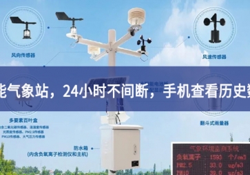 「智能氣象」智能氣象站，24小時(shí)不間斷，手機(jī)查看歷史數(shù)據(jù)